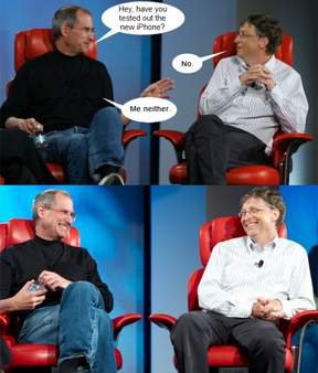 Jobs and Gates discuss iPhone