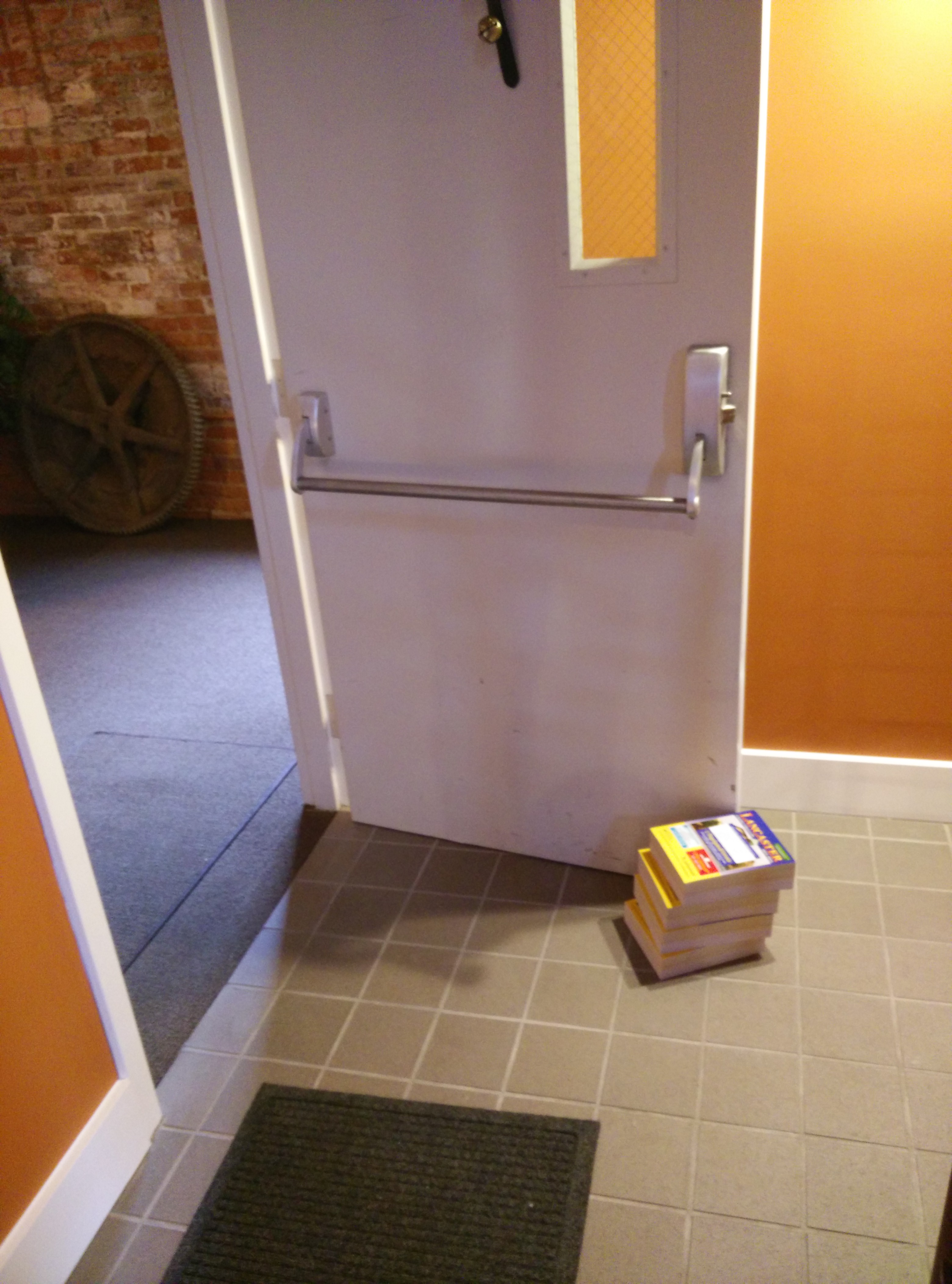 the phone book doorstop