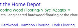 home depot SEO - bad meta description